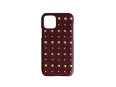 画像2: Studs iPhone case (BURGUNDY） (2)