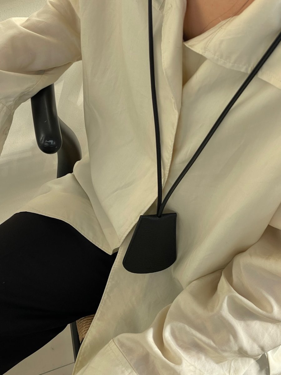 画像5: wood leather key necklace (5)