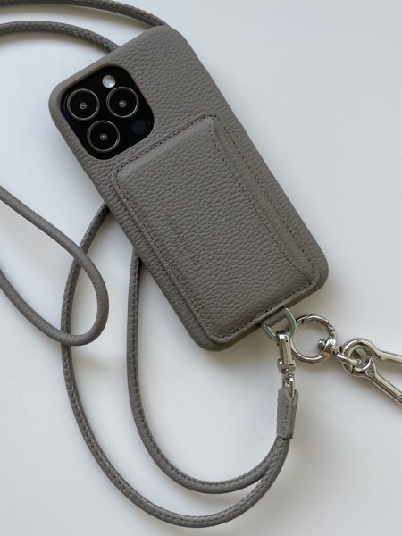 urban bobby / iphone 12pro / ストラップ付き UB iPhone case (BLACK) - URBAN BOBBY