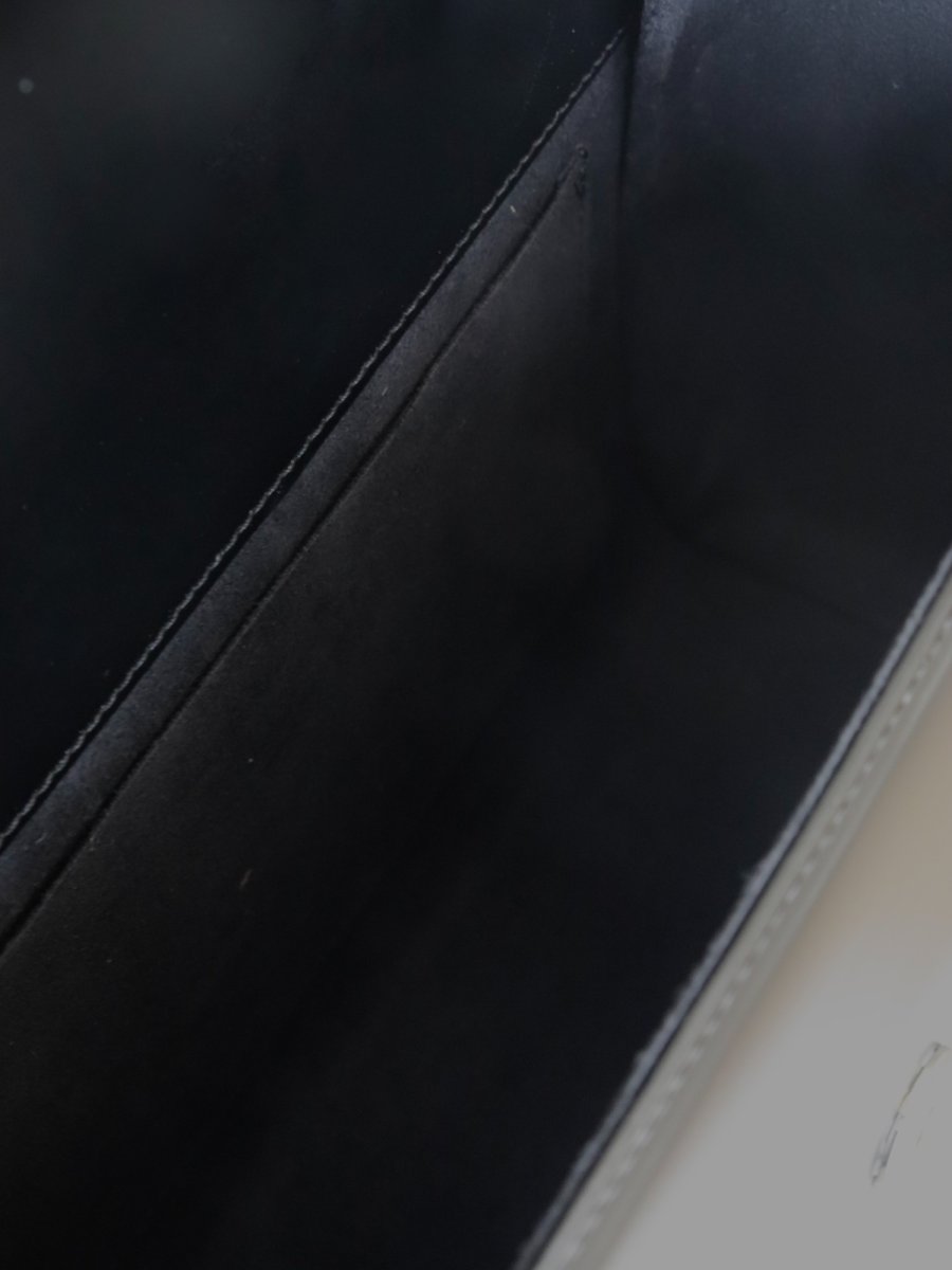 画像12: SAINT MARKS shoulder (BLACK)/ガラスレザー (12)