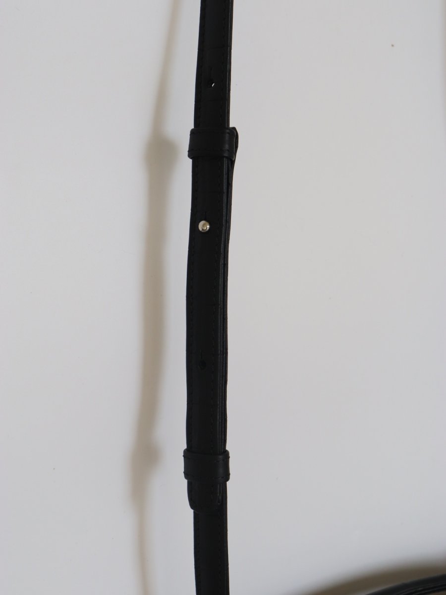 画像10: SAINT MARKS shoulder (BLACK)/クロコ型押しレザー (10)