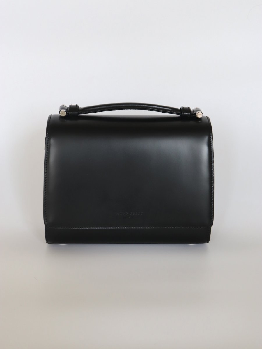 画像2: SAINT MARKS shoulder (BLACK)/ガラスレザー (2)