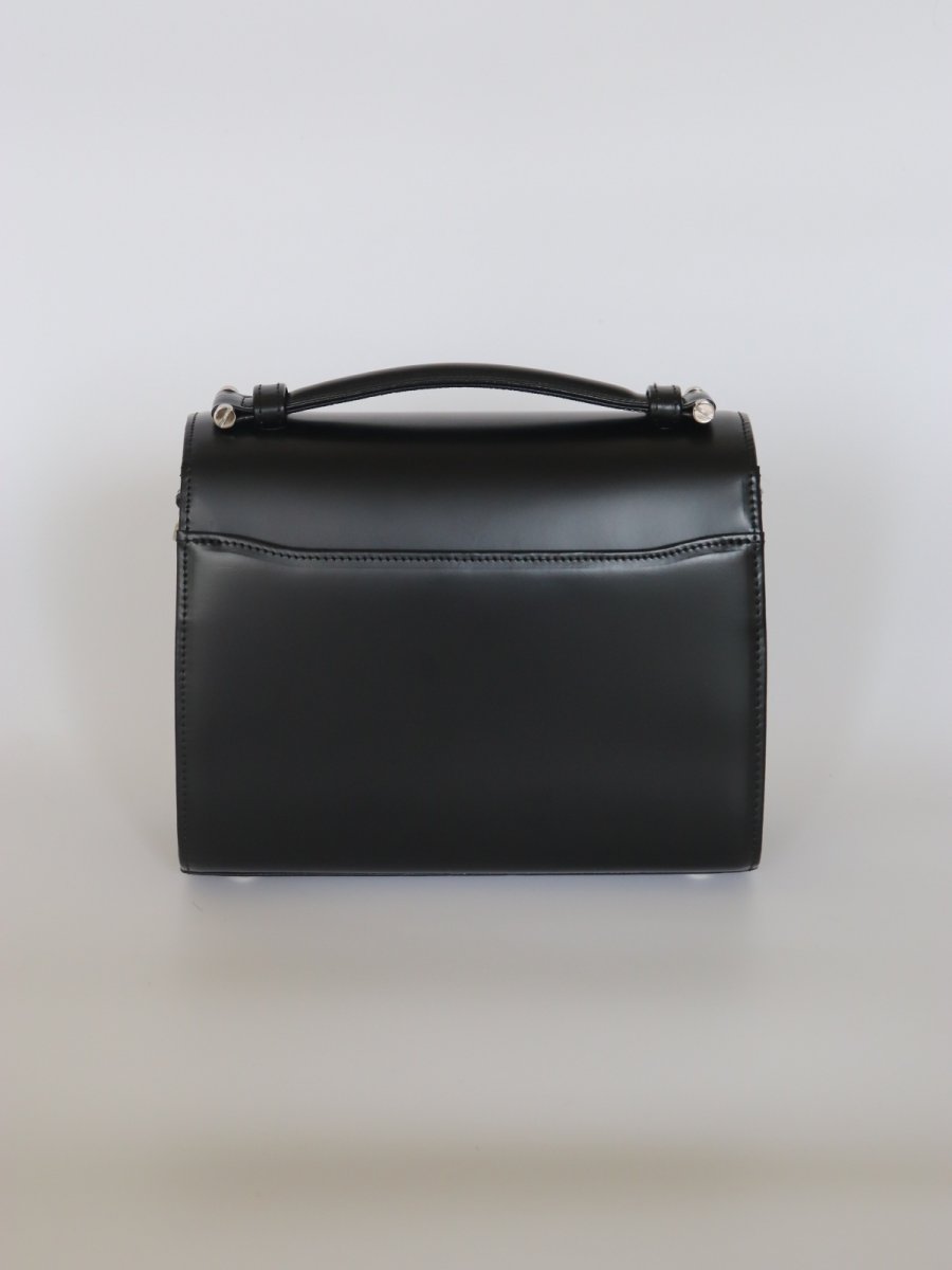 画像3: SAINT MARKS shoulder (BLACK)/ガラスレザー (3)