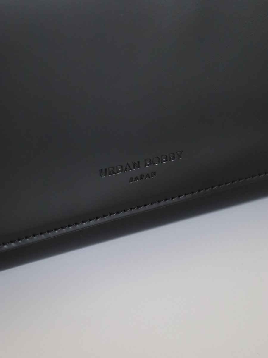 画像4: SAINT MARKS shoulder (BLACK)/ガラスレザー (4)