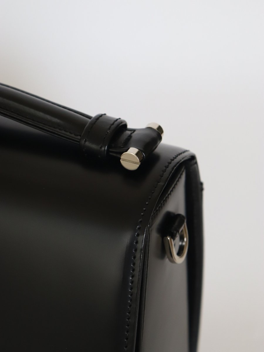 画像5: SAINT MARKS shoulder (BLACK)/ガラスレザー (5)