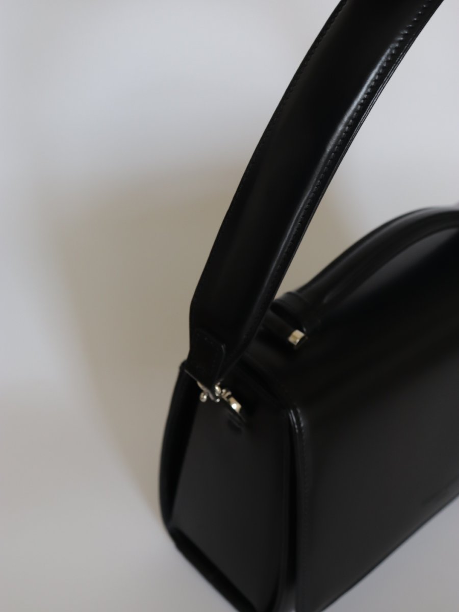 画像9: SAINT MARKS shoulder (BLACK)/ガラスレザー (9)