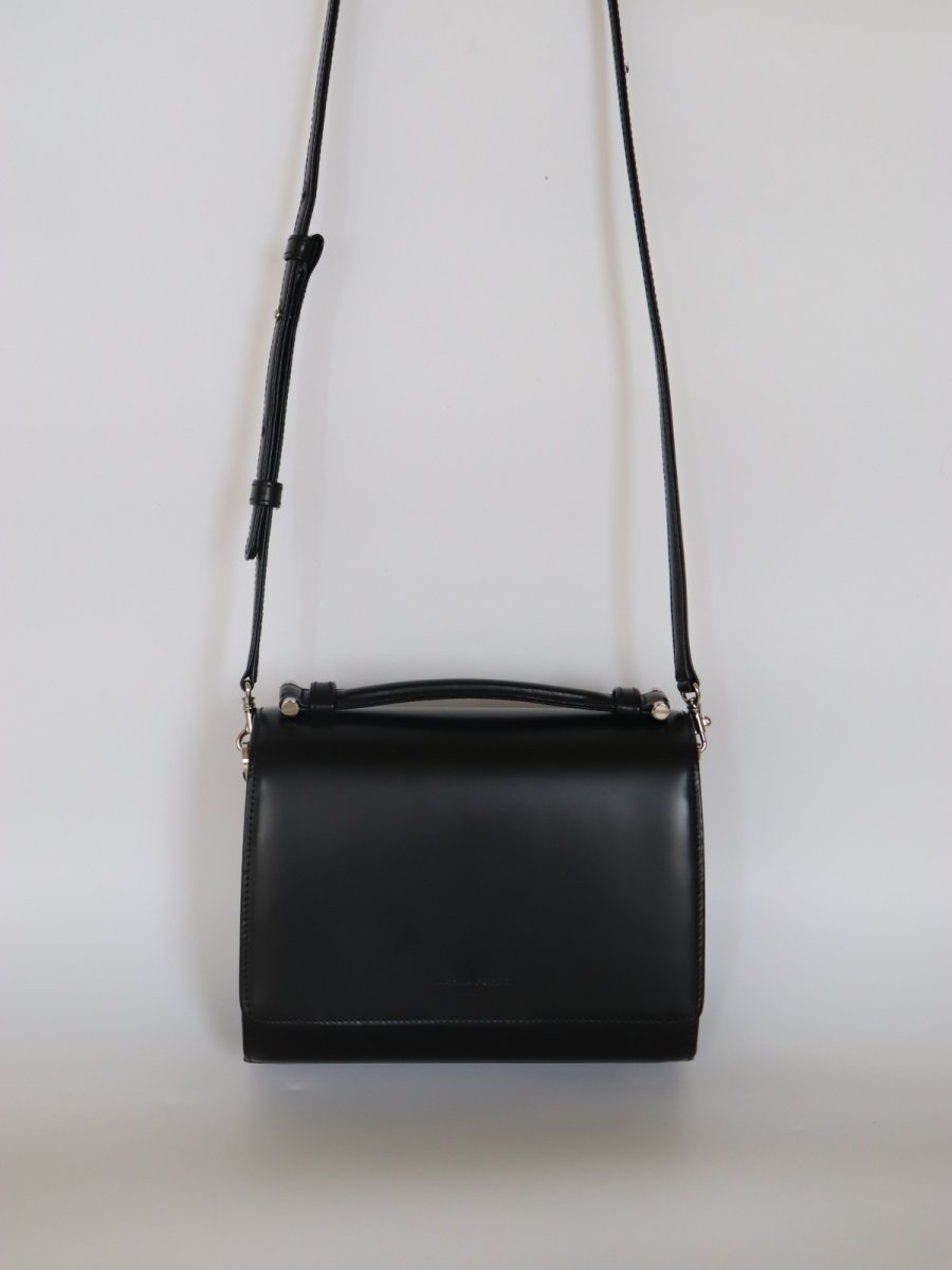 画像10: SAINT MARKS shoulder (BLACK)/ガラスレザー (10)