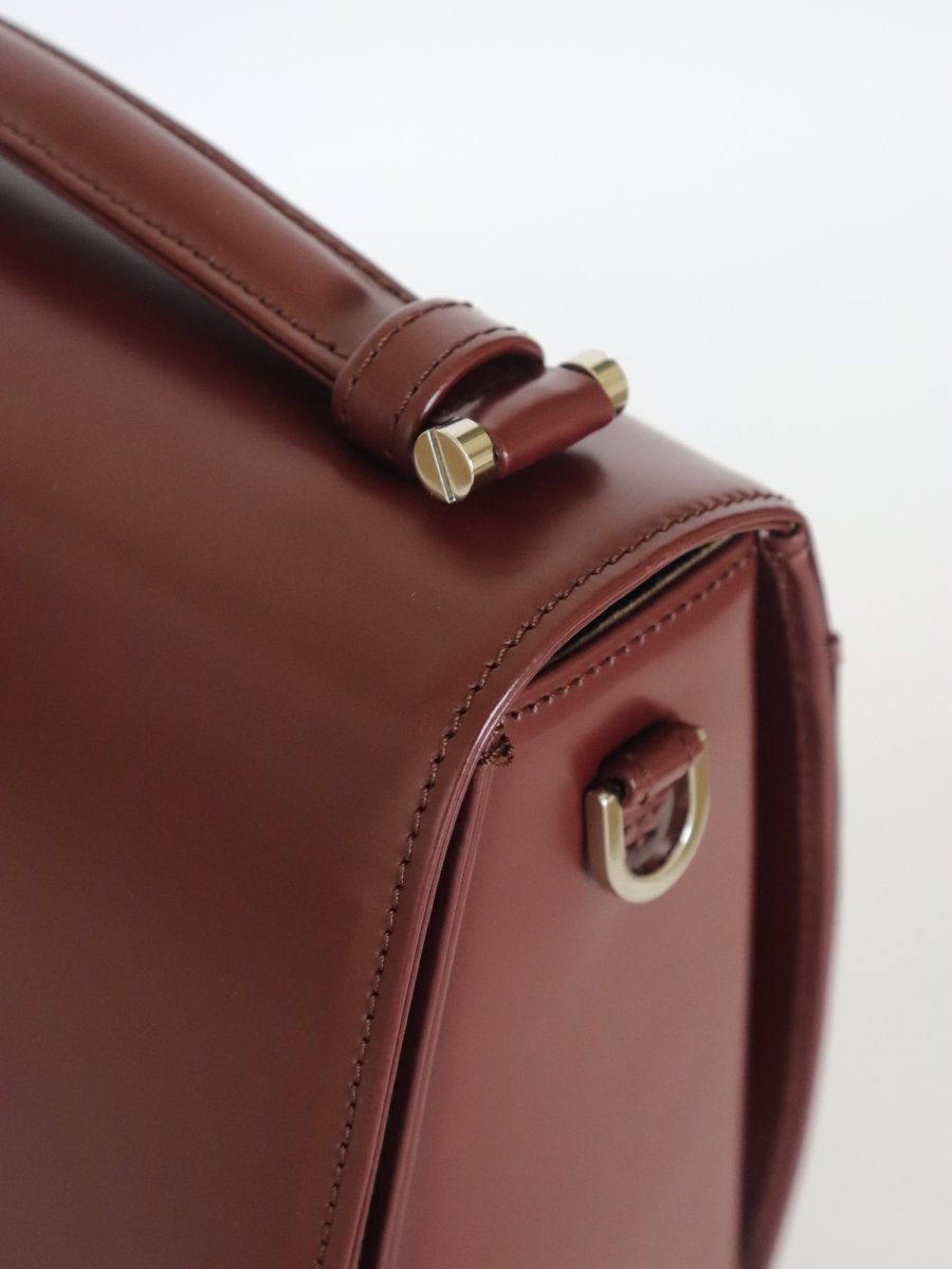 画像5: SAINT MARKS shoulder (BURGUNDY)/ガラスレザー (5)