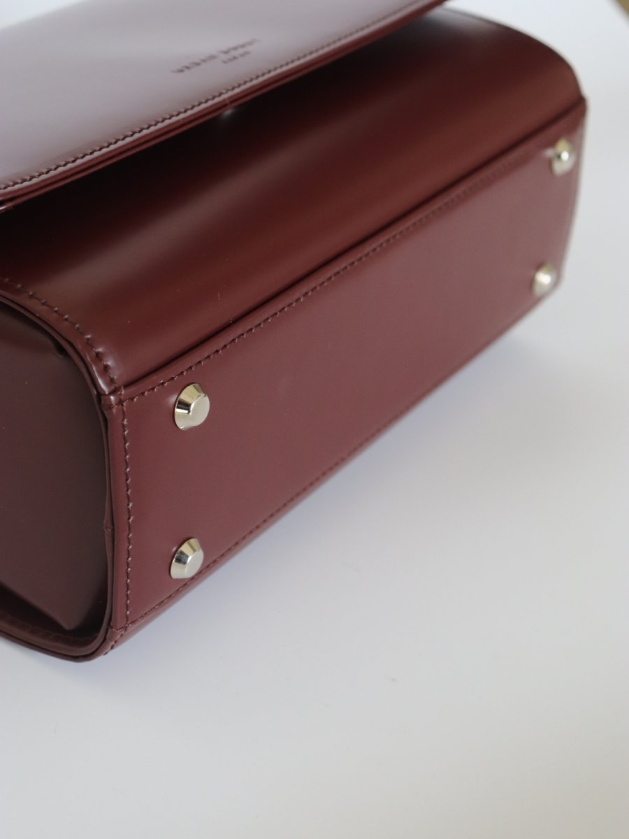 画像6: SAINT MARKS shoulder (BURGUNDY)/ガラスレザー (6)