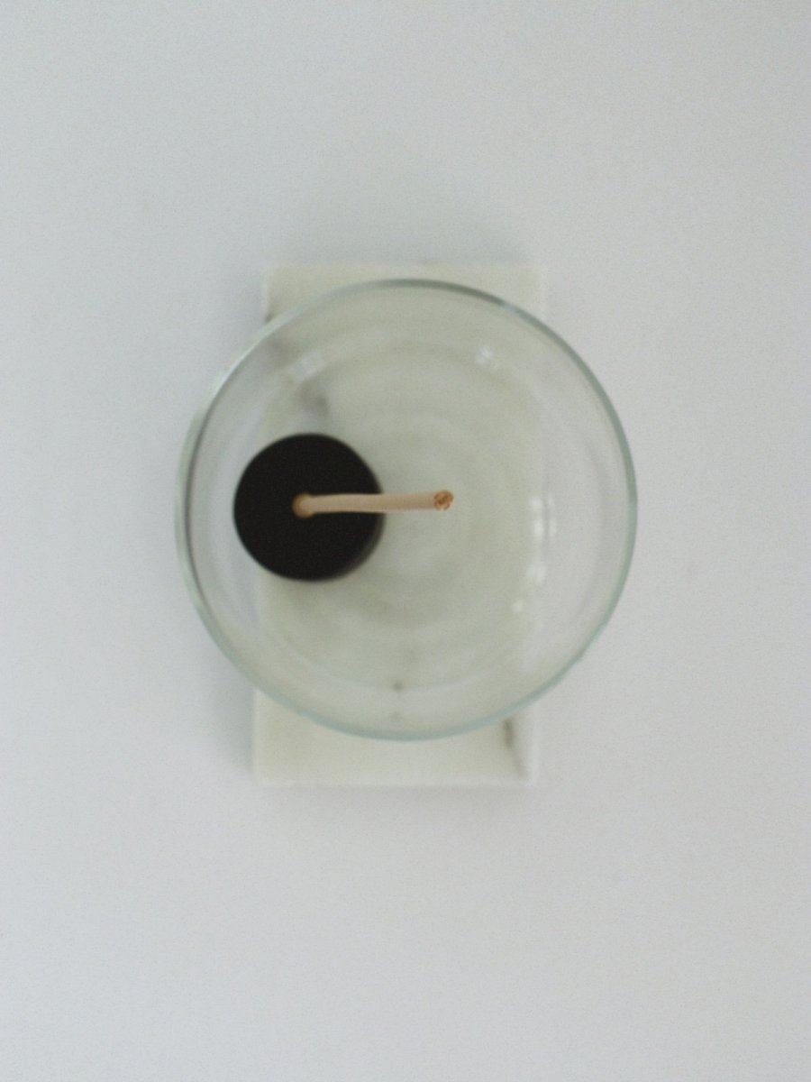 画像1: leather incense stand (BLACK/SMALL) (1)