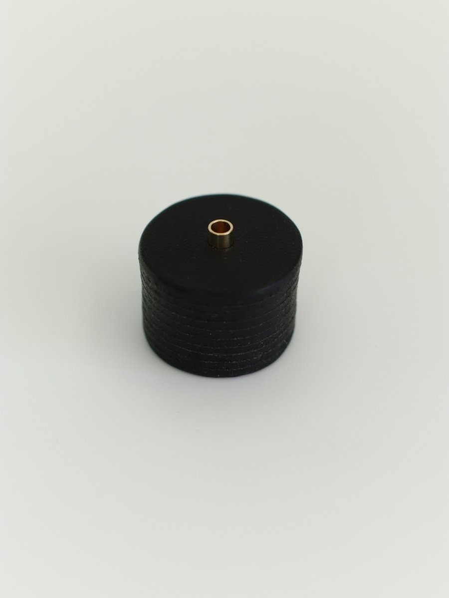 画像5: leather incense stand (BLACK/SMALL) (5)