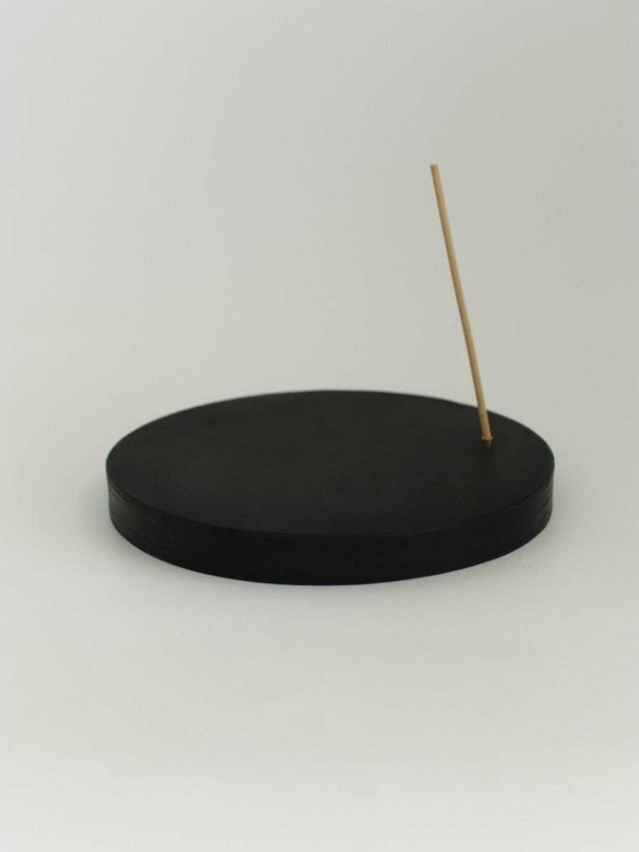 画像2: Leather incense stand (BLACK/LARGE) (2)