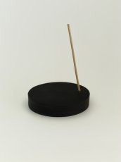 画像1: Leather incense stand (BLACK/MEDIUM) (1)