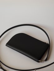 画像1: SUBWAY pouch/ BLACK(スムースレザー) (1)