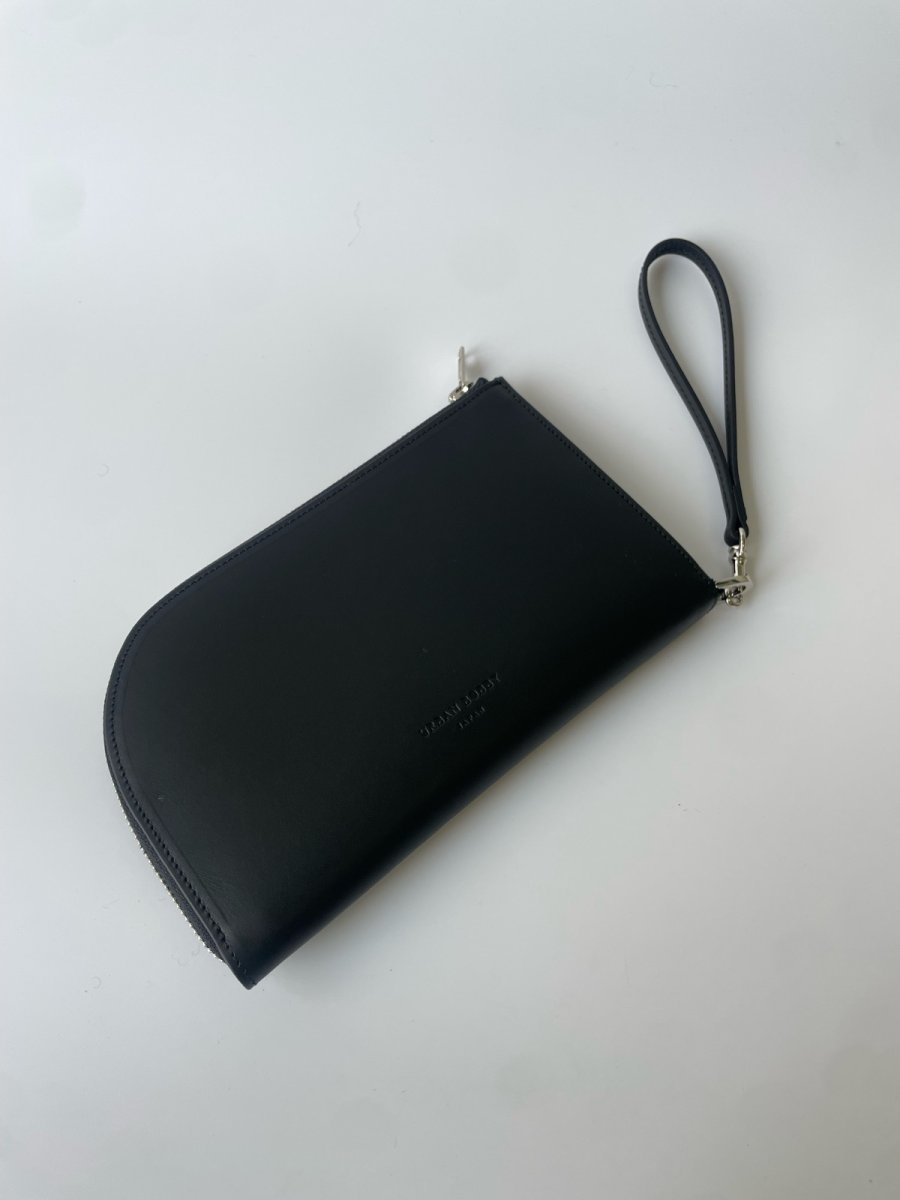 画像3: SUBWAY pouch/ BLACK(スムースレザー) (3)