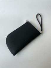 画像3: SUBWAY pouch/ BLACK(スムースレザー) (3)