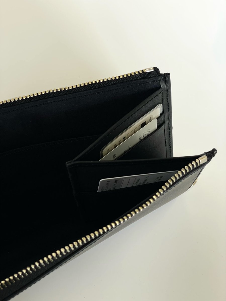 画像7: SUBWAY pouch/ BLACK(スムースレザー) (7)