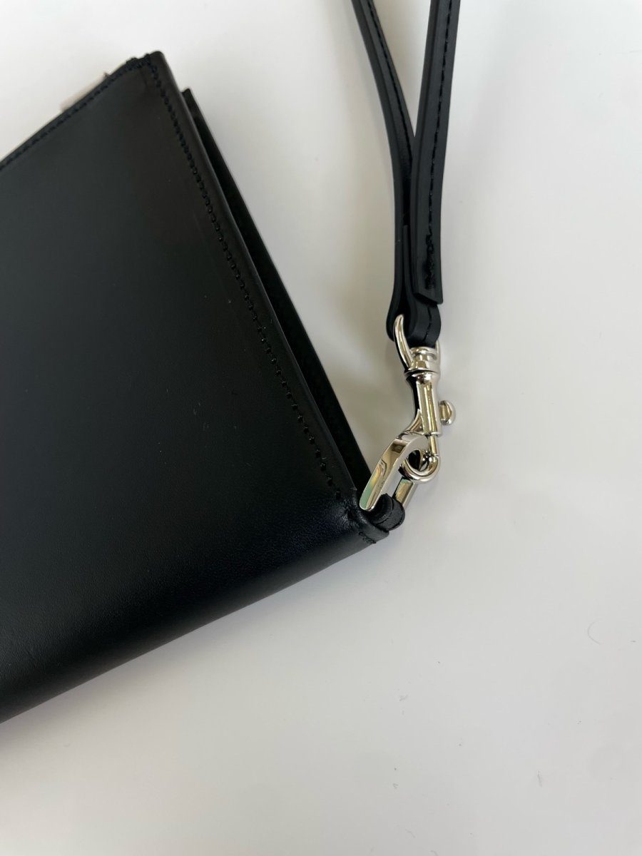 画像6: SUBWAY pouch/ BLACK(スムースレザー) (6)