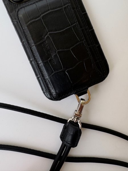 UB iPhone case (croco BLACK) - URBAN BOBBY