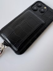 画像5: UB iPhone case (croco BLACK) (5)