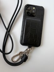 画像2: UB iPhone case (croco BLACK) (2)