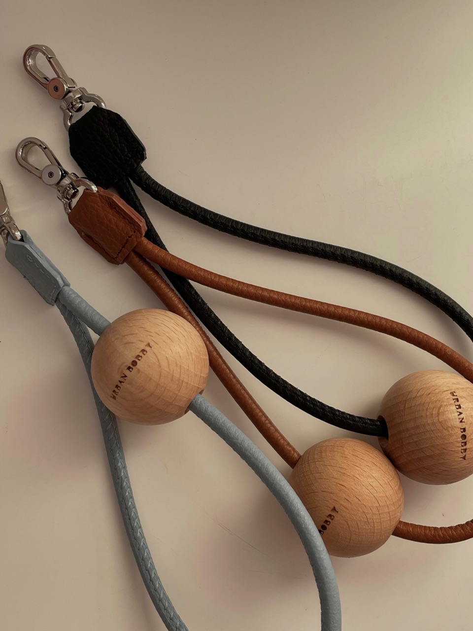 画像1: wood leather strap (1)